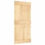 Sliding door with solid pine wood hardware 95x210 cm by vidaXL, Doors - Ref: Foro24-3203068, Price: 190,24 €, Discount: %