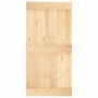 Schiebetür mit Beschlägen aus massivem Kiefernholz, 100 x 210 cm von vidaXL, Türen - Ref: Foro24-3203069, Preis: 219,94 €, Ra...