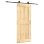 Puerta corredera con herrajes madera maciza de pino 85x210 cm von vidaXL, Türen - Ref: Foro24-3203072, Preis: 195,71 €, Rabat...