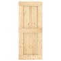Puerta corredera con herrajes madera maciza de pino 85x210 cm von vidaXL, Türen - Ref: Foro24-3203072, Preis: 192,17 €, Rabat...