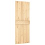 Schiebetür mit Beschlägen aus massivem Kiefernholz 80x210 cm von vidaXL, Türen - Ref: Foro24-3203071, Preis: 189,87 €, Rabatt: %