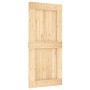 Schiebetür mit Beschlägen aus massivem Kiefernholz, 95 x 210 cm von vidaXL, Türen - Ref: Foro24-3203074, Preis: 193,59 €, Rab...
