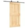 Sliding door with solid pine wood hardware 100x210 cm by vidaXL, Doors - Ref: Foro24-3203075, Price: 222,91 €, Discount: %