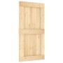 Schiebetür mit Beschlägen aus massivem Kiefernholz 100x210 cm von vidaXL, Türen - Ref: Foro24-3203075, Preis: 218,57 €, Rabat...