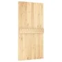 Sliding door with solid pine wood hardware 100x210 cm by vidaXL, Doors - Ref: Foro24-3203075, Price: 222,91 €, Discount: %
