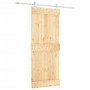 Schiebetür mit Beschlägen aus massivem Kiefernholz, 85 x 210 cm von vidaXL, Türen - Ref: Foro24-3203181, Preis: 180,23 €, Rab...