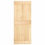 Schiebetür mit Beschlägen aus massivem Kiefernholz, 85 x 210 cm von vidaXL, Türen - Ref: Foro24-3203181, Preis: 180,23 €, Rab...