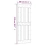 Sliding door with solid pine wood fittings 80x210 cm by vidaXL, Doors - Ref: Foro24-3203186, Price: 204,04 €, Discount: %