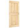 Schiebetür mit Beschlägen aus massivem Kiefernholz, 90 x 210 cm von vidaXL, Türen - Ref: Foro24-3203188, Preis: 216,35 €, Rab...