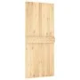 Schiebetür mit Beschlägen aus massivem Kiefernholz, 90 x 210 cm von vidaXL, Türen - Ref: Foro24-3203188, Preis: 211,83 €, Rab...