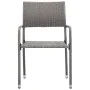 Set comedor jardín 5 pzas ratán sintético gris antracita de vidaXL, Conjuntos de jardín - Ref: Foro24-3072490, Precio: 202,66...