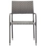 Set comedor jardín 5 pzas ratán sintético gris antracita de vidaXL, Conjuntos de jardín - Ref: Foro24-3072490, Precio: 219,53...
