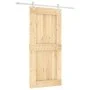 Puerta corredera con herrajes madera maciza de pino 95x210 cm by vidaXL, Doors - Ref: Foro24-3203189, Price: 205,83 €, Discou...