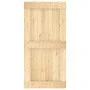 Schiebetür mit Beschlägen aus massivem Kiefernholz, 100 x 210 cm von vidaXL, Türen - Ref: Foro24-3203190, Preis: 225,28 €, Ra...