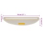 Tapetes para escaleras 15 uds 56x17x3 cm Blanco Semicircular