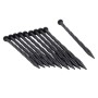 Nature Piquetas de tierra 10 uds negro 20 cm
