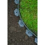 Nature Piquetas de tierra 10 uds negro 20 cm