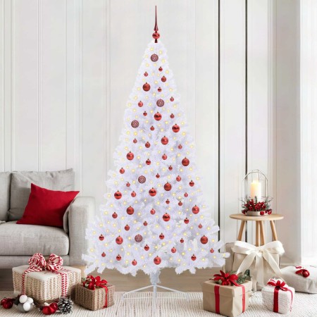 Árbol de Navidad artificial con 300 LED 210 cm PVC y Acero