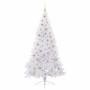 Árbol de Navidad artificial con 300 LED 210 cm PVC y Acero