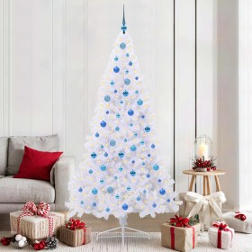 Árbol de Navidad artificial con 300 LED 210 cm PVC y Acero
