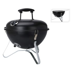 ProGarden Barbacoa con forma esférica negro 37 cm