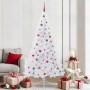 Árbol de Navidad artificial con 300 LED 210 cm PVC y Acero