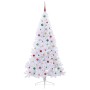 Árbol de Navidad artificial con 300 LED 210 cm PVC y Acero