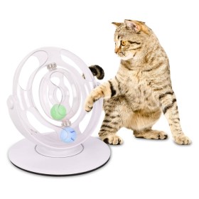 FLAMINGO Juguete electrónico para gatos Dita rueda giratoria