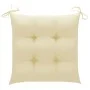 Garden chairs 8 pcs teak wood with cream white cushions by vidaXL, Garden chairs - Ref: Foro24-3072906, Price: 639,46 €, Disc...