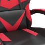 Silla gaming giratoria cuero sintético negro y rojo en Sillones para videojuegos | Comprar online en Foro24