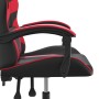 Silla gaming giratoria cuero sintético negro y rojo en Sillones para videojuegos | Comprar online en Foro24