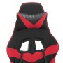 Silla gaming giratoria cuero sintético negro y rojo en Sillones para videojuegos | Comprar online en Foro24