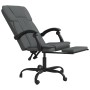 Silla de oficina reclinable de tela gris oscuro