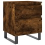 Nachttisch aus geräucherter Eichenholz-Engineering 40x35x50 cm von vidaXL, Nachttische - Ref: Foro24-830694, Preis: 46,55 €, ...