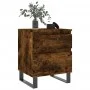 Engineered wood smoked oak bedside table 40x35x50 cm by vidaXL, Nightstands - Ref: Foro24-830694, Price: 45,94 €, Discount: %