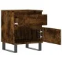 Engineered wood smoked oak bedside table 40x35x50 cm by vidaXL, Nightstands - Ref: Foro24-830694, Price: 45,94 €, Discount: %