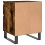Engineered wood smoked oak bedside table 40x35x50 cm by vidaXL, Nightstands - Ref: Foro24-830694, Price: 45,94 €, Discount: %