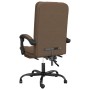 Silla de oficina reclinable de tela marrón en Sillas de oficina | Comprar online en Foro24