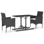 3-teiliges schwarzes Garten-Essset von vidaXL, Gartensets - Ref: Foro24-3072433, Preis: 195,67 €, Rabatt: %