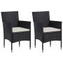 Juego de comedor para jardín 3 piezas negro de vidaXL, Conjuntos de jardín - Ref: Foro24-3072433, Precio: 190,61 €, Descuento: %