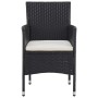 Juego de comedor para jardín 3 piezas negro de vidaXL, Conjuntos de jardín - Ref: Foro24-3072433, Precio: 190,61 €, Descuento: %
