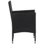 Juego de comedor para jardín 3 piezas negro de vidaXL, Conjuntos de jardín - Ref: Foro24-3072433, Precio: 190,61 €, Descuento: %