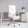 Silla de oficina reclinable masaje cuero sintético blanco en Sillas de oficina | Comprar online en Foro24