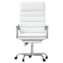 Silla de oficina reclinable masaje cuero sintético blanco en Sillas de oficina | Comprar online en Foro24