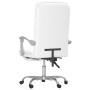 Silla de oficina reclinable masaje cuero sintético blanco en Sillas de oficina | Comprar online en Foro24