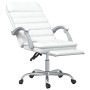 Silla de oficina reclinable masaje cuero sintético blanco en Sillas de oficina | Comprar online en Foro24