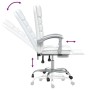 Silla de oficina reclinable masaje cuero sintético blanco en Sillas de oficina | Comprar online en Foro24
