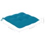 Gartenstühle, 8 Stück, massives Teakholz, hellblaue Kissen von vidaXL, Gartenstühle - Ref: Foro24-3072936, Preis: 511,85 €, R...