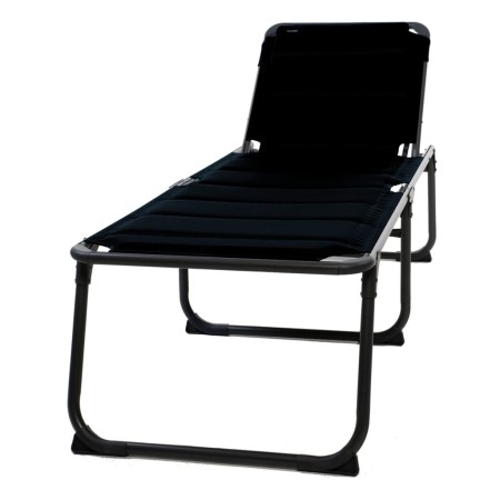 Travellife Tumbona de camping plegable Barletta Relax negro