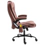 Bürostuhl mit Massagefunktion aus hellbraunem Kunstwildleder von vidaXL, Bürostühle - Ref: Foro24-20579, Preis: 240,52 €, Rab...